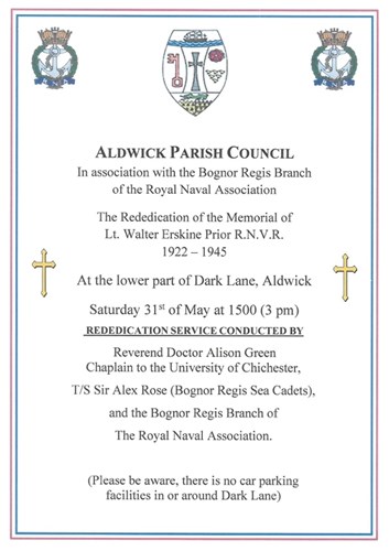 Rededication Service poster
